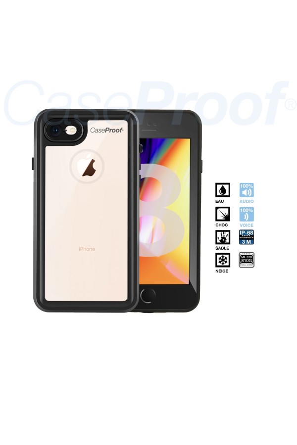 iPhone 7/8/SE/ 2ème -3ème Gen - Coque étanche et antichoc SERIE PRO Caseproof ® 