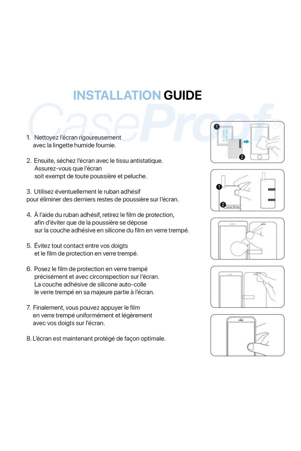 iPhone Xs Max- Protection écran en Verre trempé 