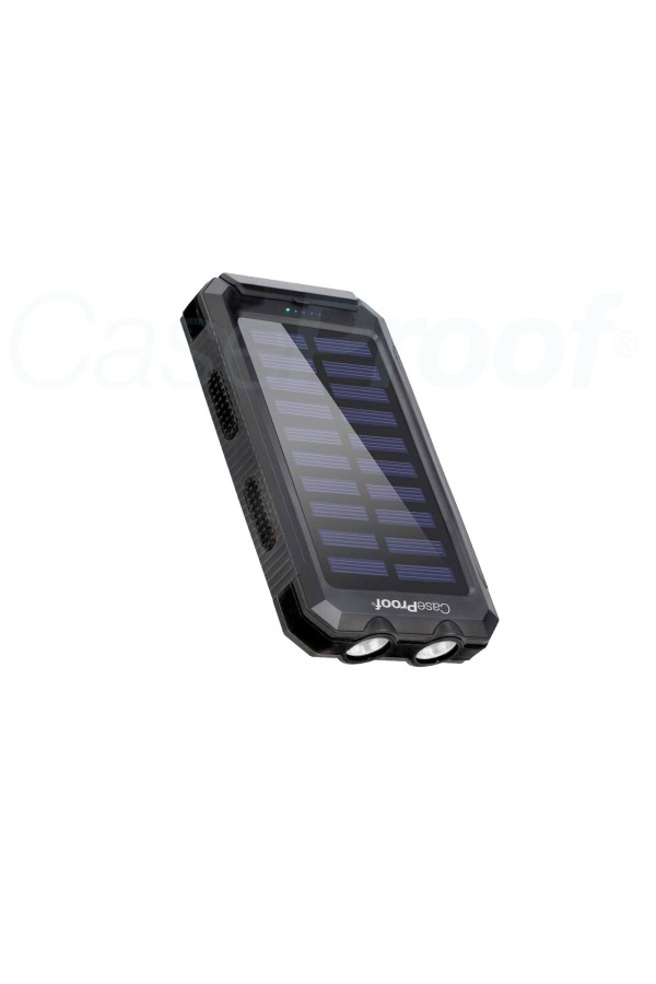 Solar Power Bank - Waterproof & Shockproof