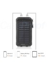 Solar Power Bank - Waterproof & Shockproof