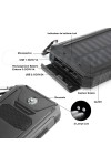 Solar Power Bank - Waterproof & Shockproof