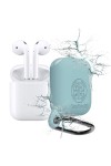 Airpods - Housse de protection Etanche en silicone - Bleu Celadon