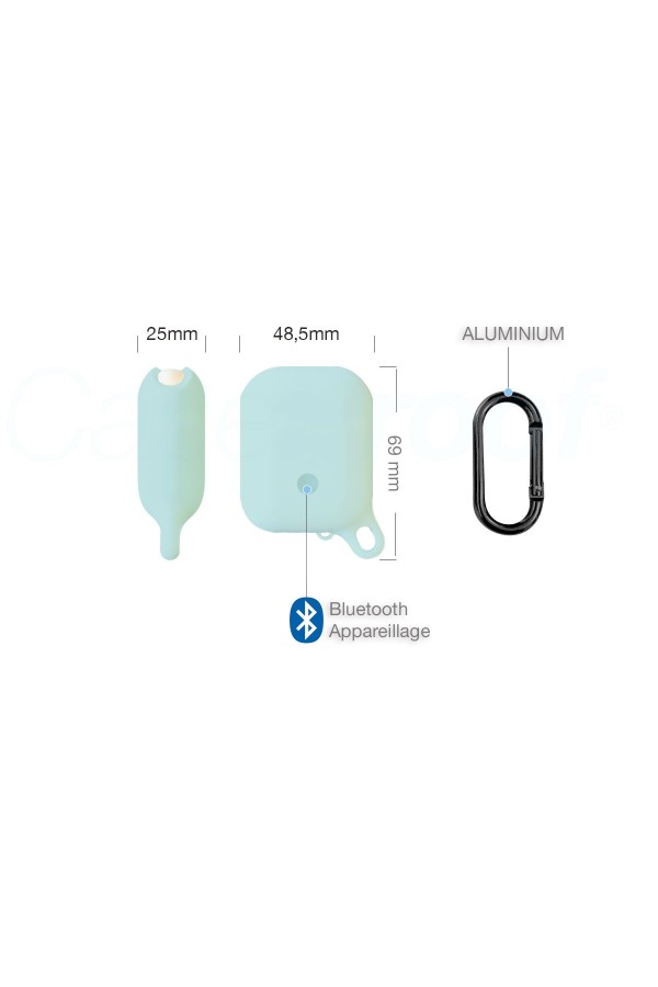 Airpods - Waterproof ShockProof Cover for Airpods - Celadon Blue