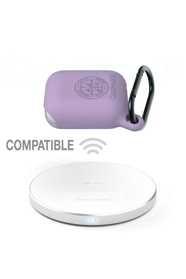 Airpods - Housse de protection Etanche en silicone - Mauve