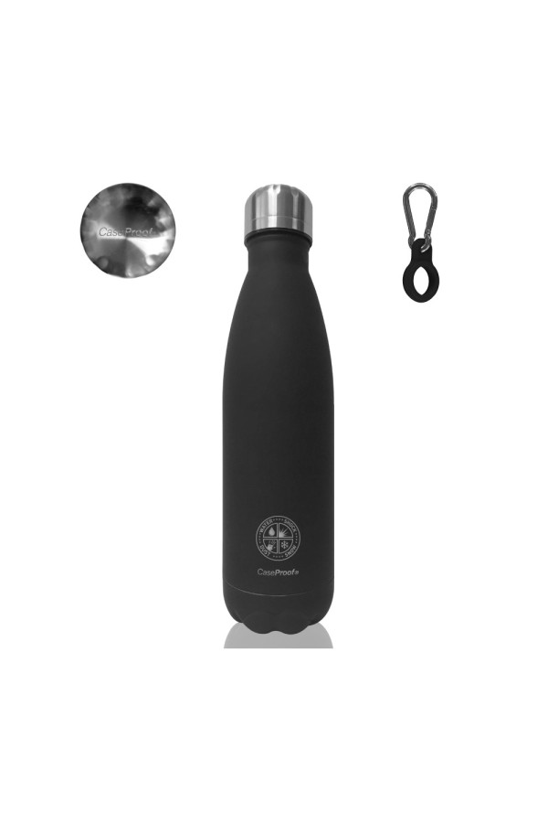 Insulated Bottle in Stainless steel 500 ml - Black Mate