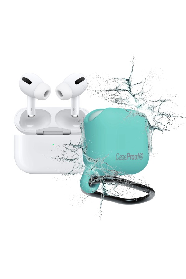 Airpods - Housse de protection Etanche en silicone - Bleu Celadon