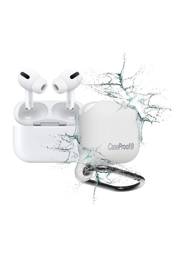 Airpods Pro - Etui de protection Etanche en silicone-Blanc - Phosphorescent