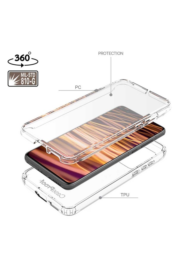 Xiaomi Redmi 9T Pro - ShockProof 360° Protection - Transparent