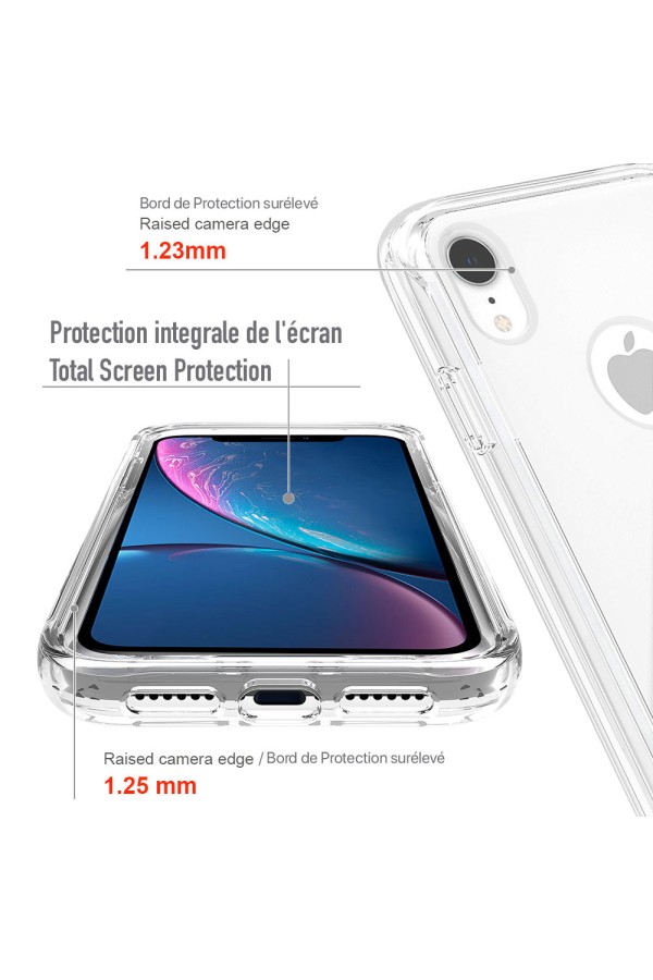 iPhone Xr - Protection 360° Anti-Choc Transparent