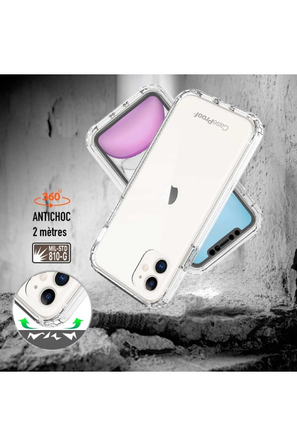 iPhone 11 - Protection 360° Anti-Choc Transparent