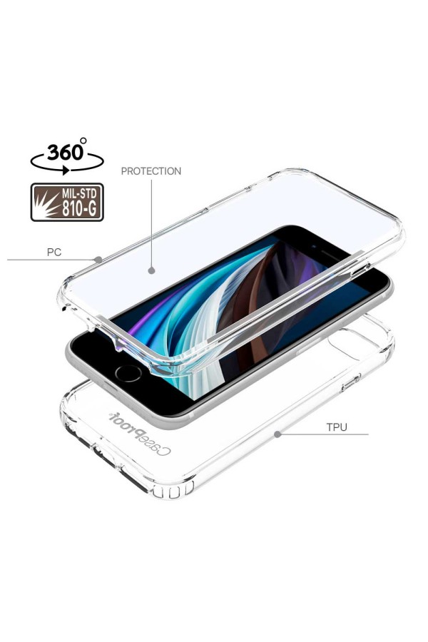 iPhone 7-8-SE-2020 - Protection 360° Anti-Choc Transparent