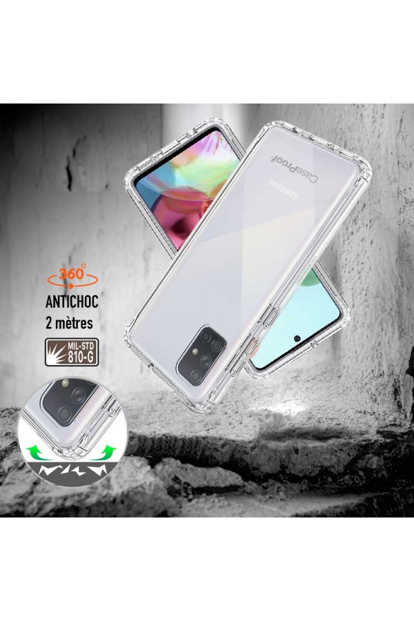 Samsung A 71 - Protection 360° AntiChoc Transparent