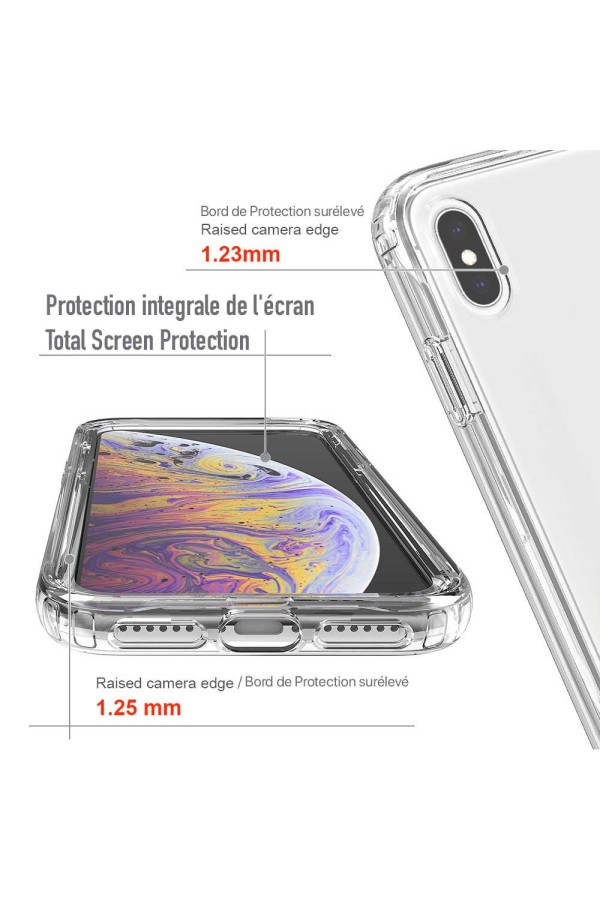 iPhone XS - Protection 360° Anti-Choc Transparent