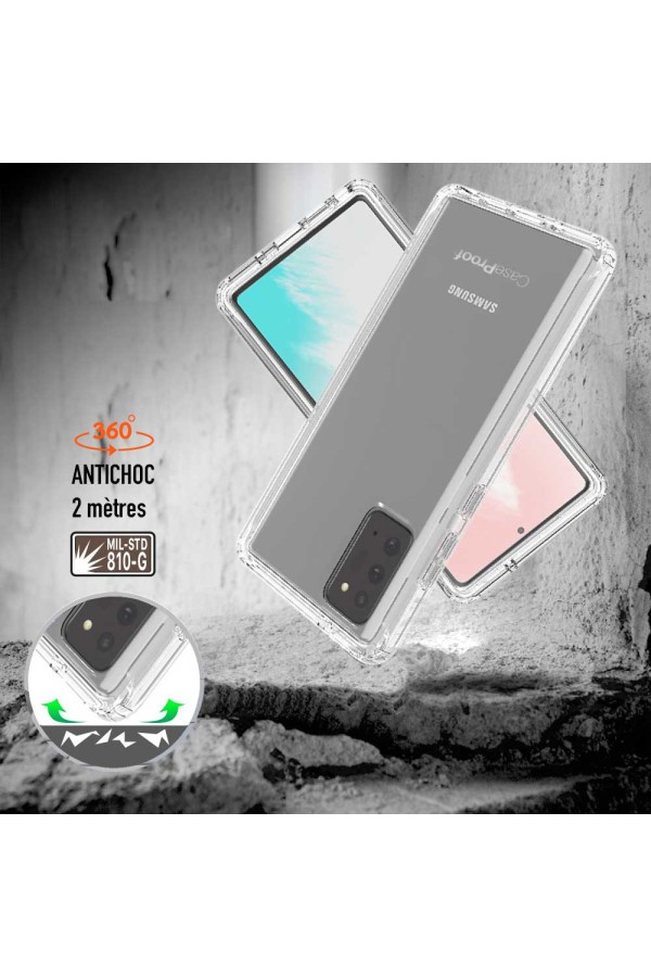 Samsung Note 20 - Protection 360° AntiChoc Transparent