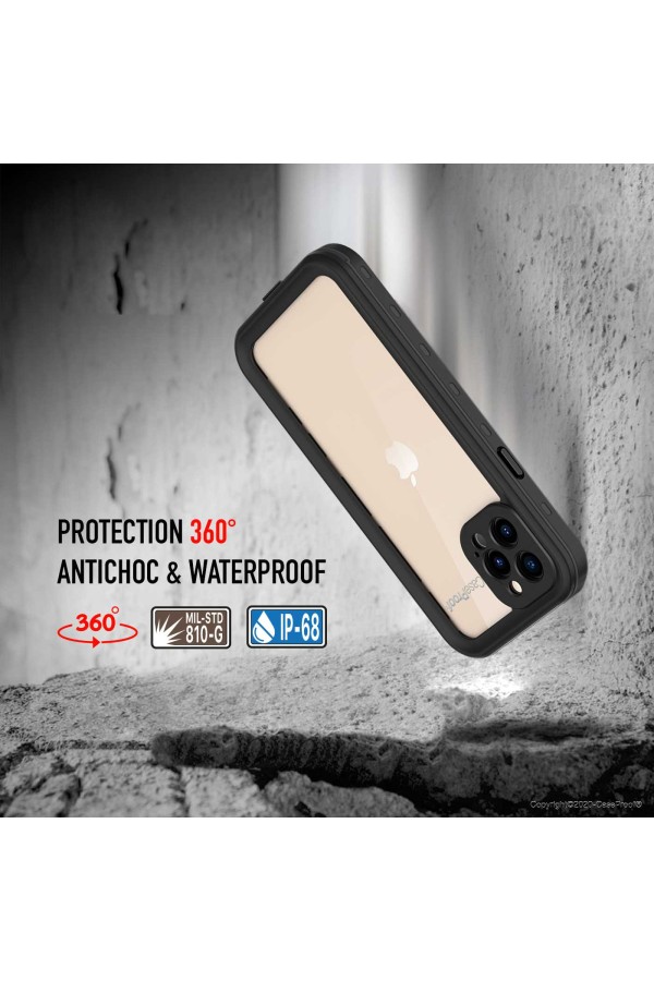 iPhone 12 Pro Max - Coque Étanche et Antichoc - Série WATERPROOF