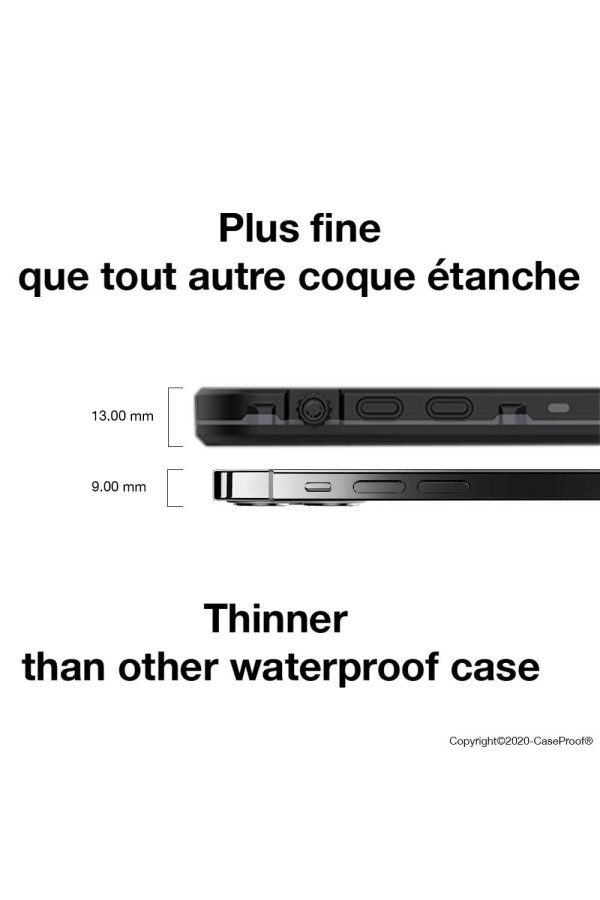 iPhone 12 - Coque Étanche et Antichoc - Série WATERPROOF