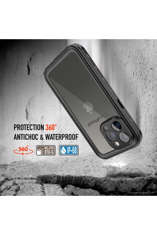 Iphone 12 Pro Max - Waterproof & Shockproof smartphone case - WATERPROOF Collection