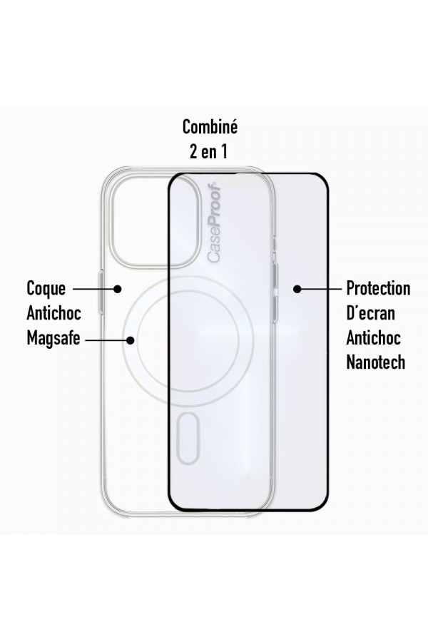 iPhone 14 Pro - Protection 360° AntiChoc - Transparent Série SHOCK