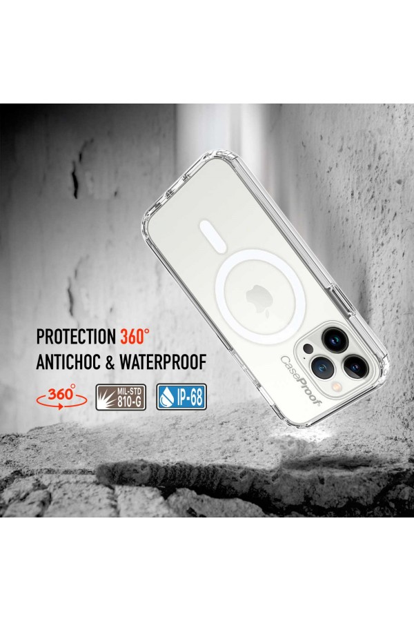 iPhone 14 Pro - Protection 360° AntiChoc - Transparent Série SHOCK