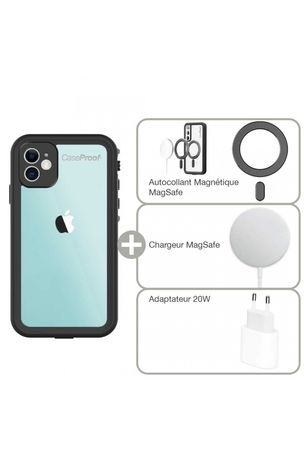 Waterproof case iPhone 11 - Sticker MagSafe