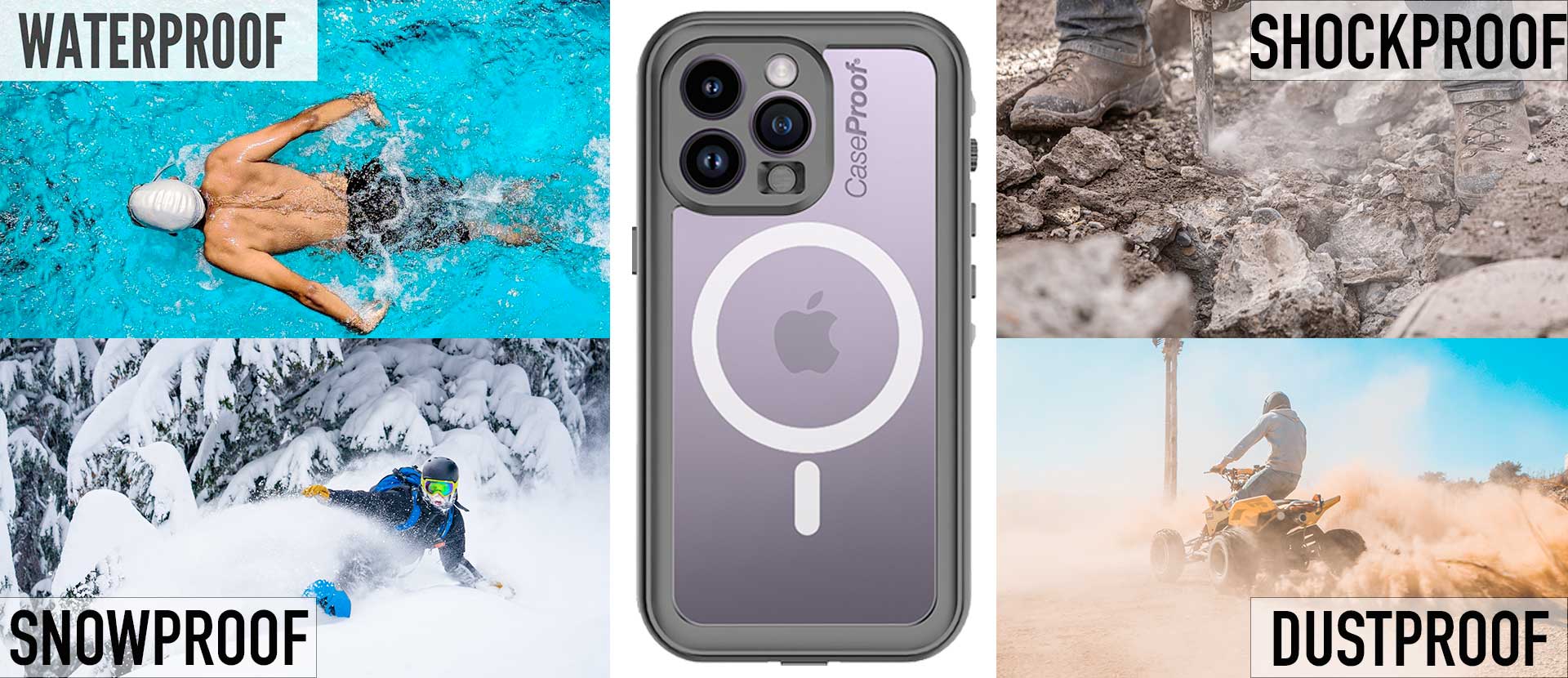 100% WATERPROOF - SHOCKPROOF